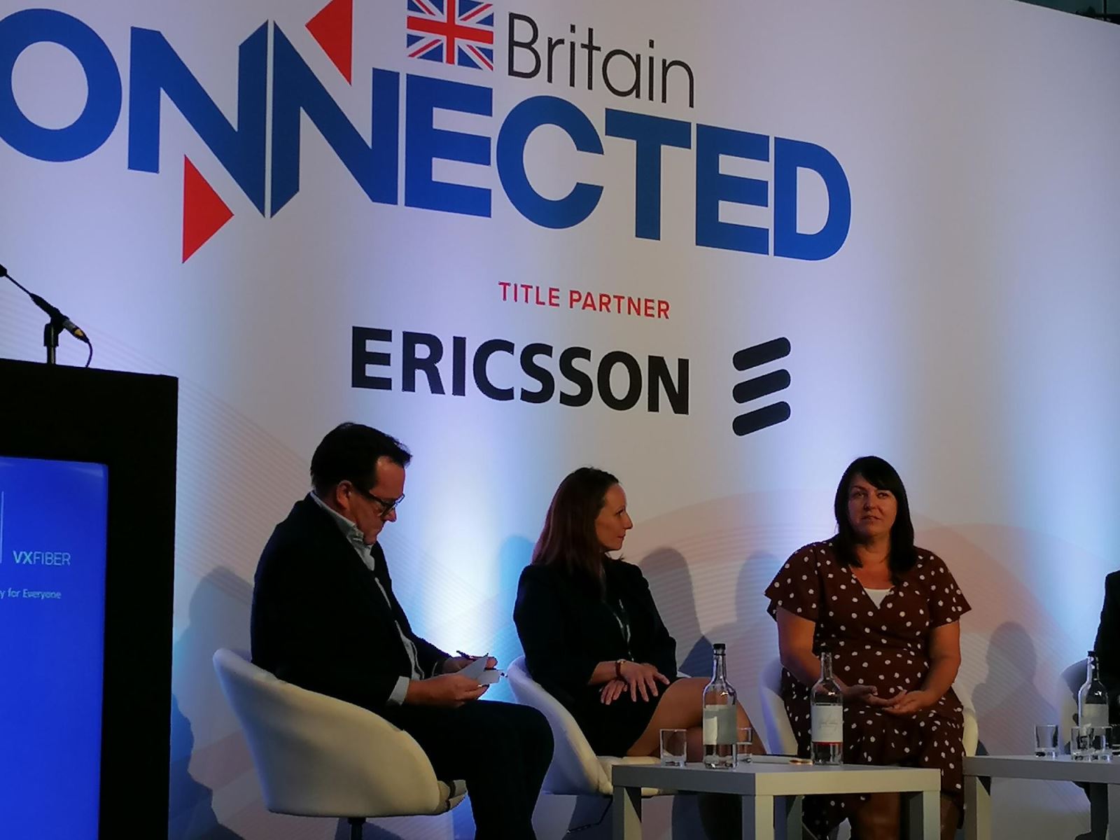 Lynne on her panel at Connected Britain